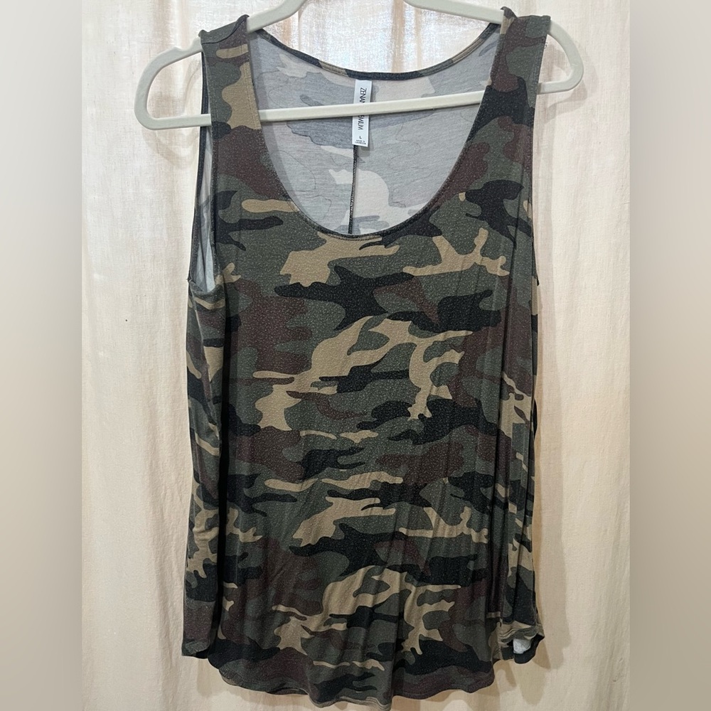 Zenana Camo Tanktop